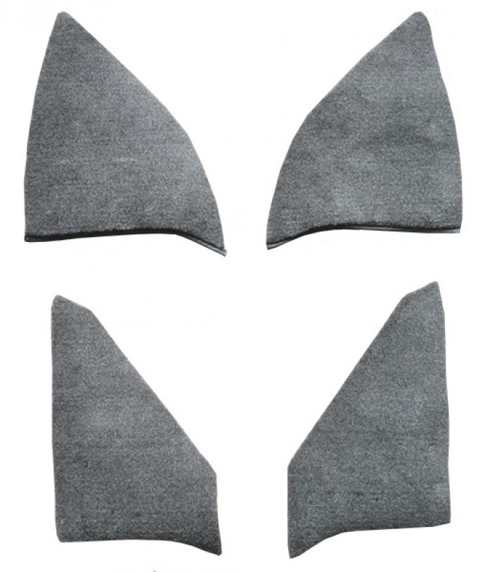 ACC 1975-1986 Chevrolet C10 Kick Panel Inserts without Cardboard Cutpile Carpet